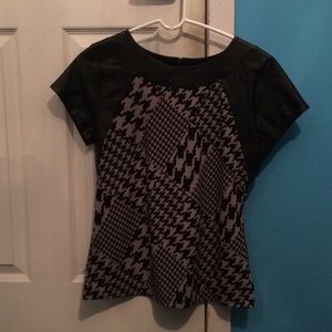 Worthington Leather Sleeve Shirt